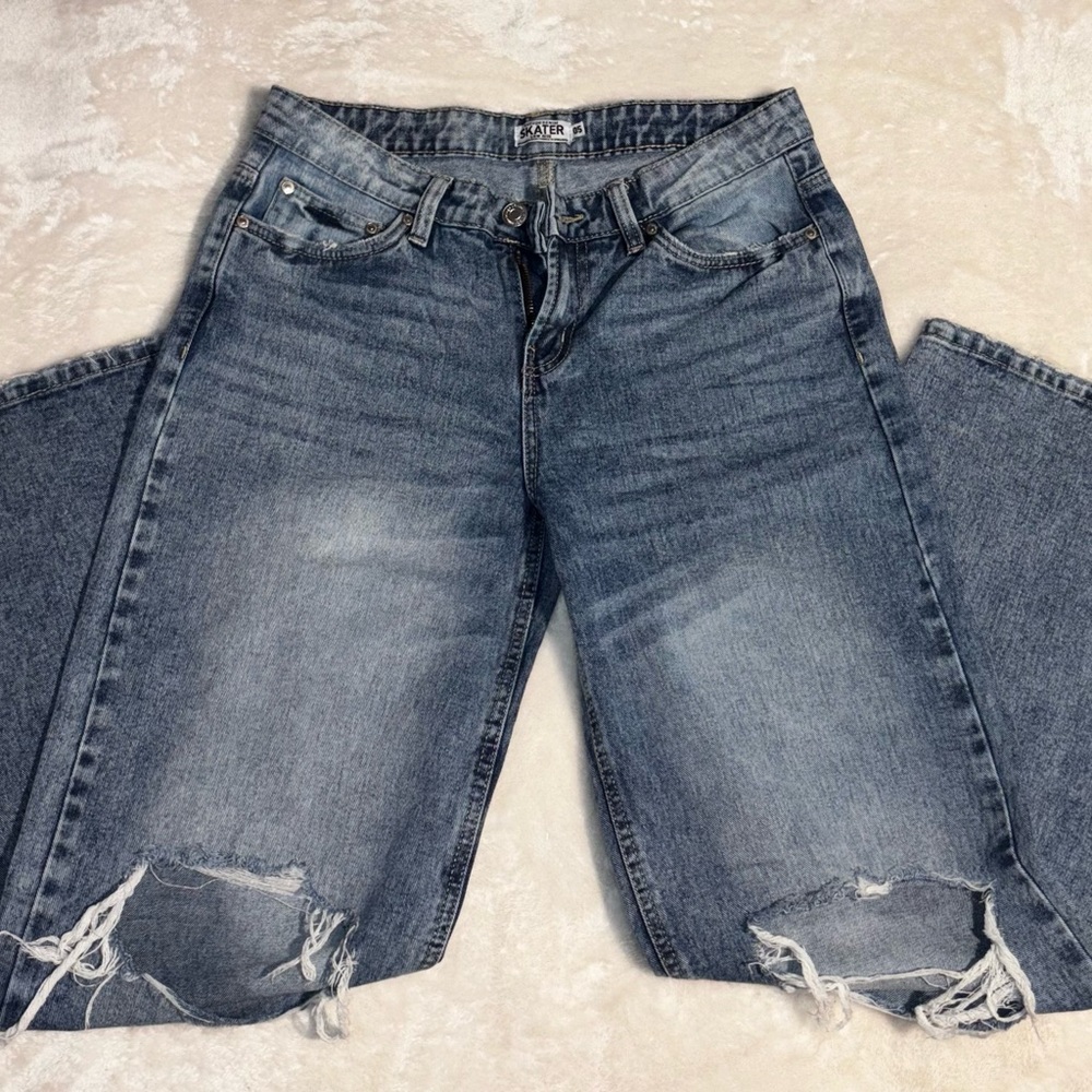 Distressed Blue Jeans for Women